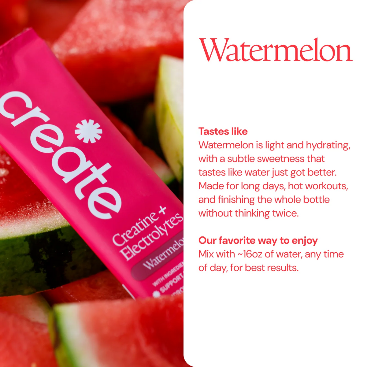 Creatine + Electrolytes Mix  Watermelon