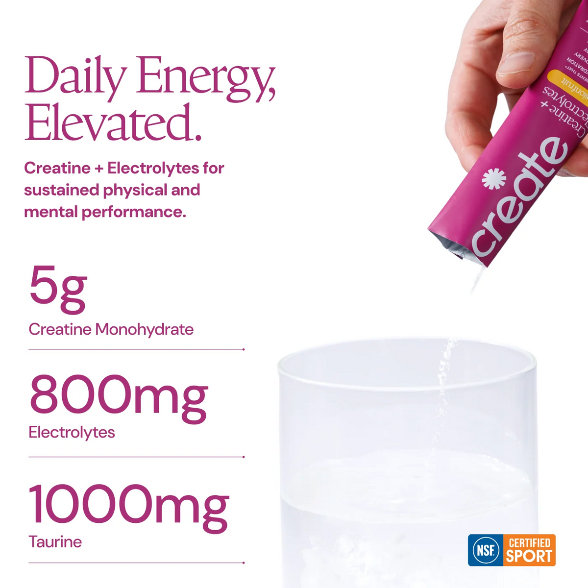Creatine + Electrolytes Mix Passionfruit
