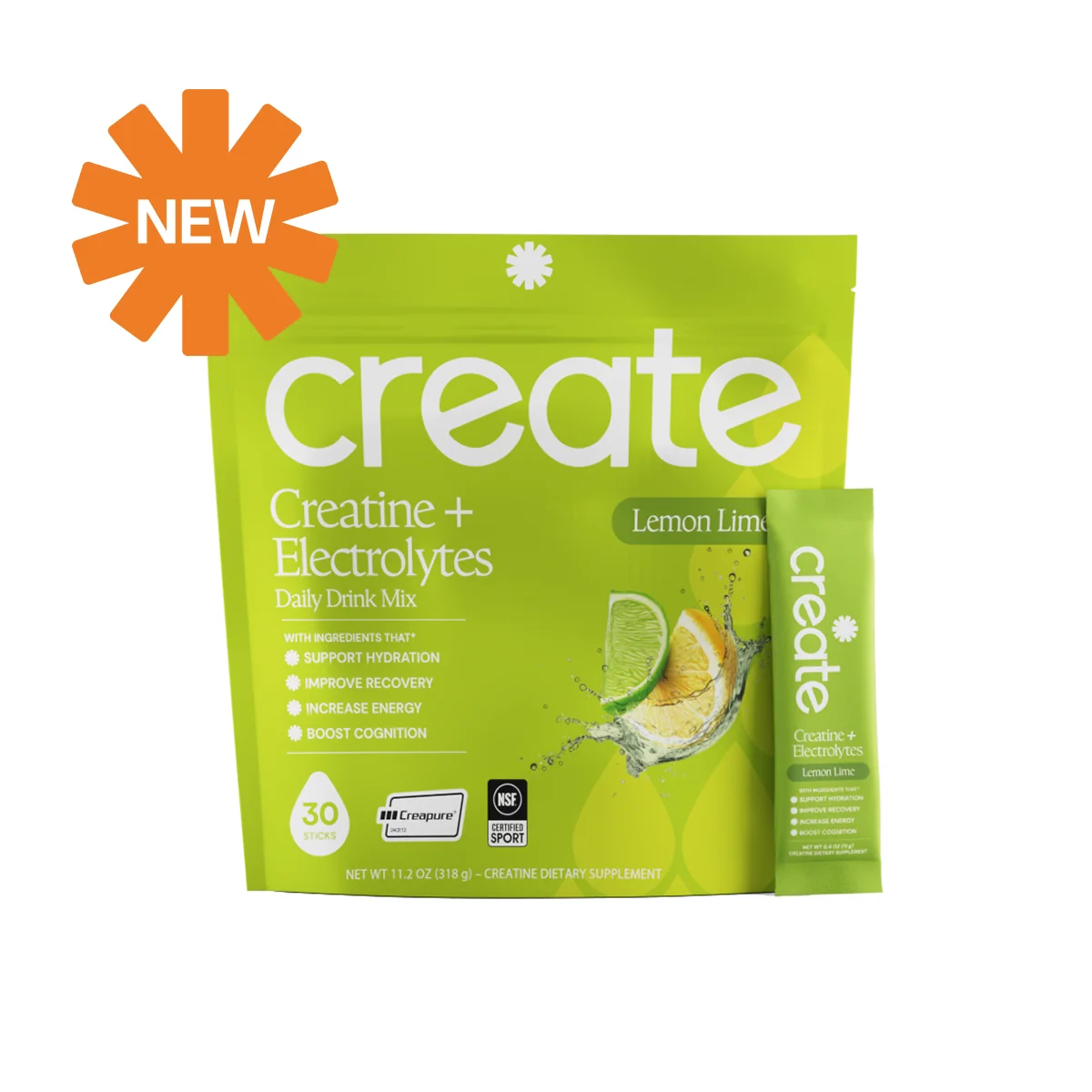 Creatine + Electrolytes Mix Lemon Lime