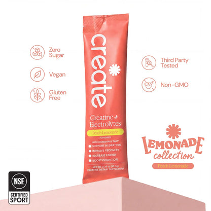 Creatine + Electrolytes Mix Peach Lemonade