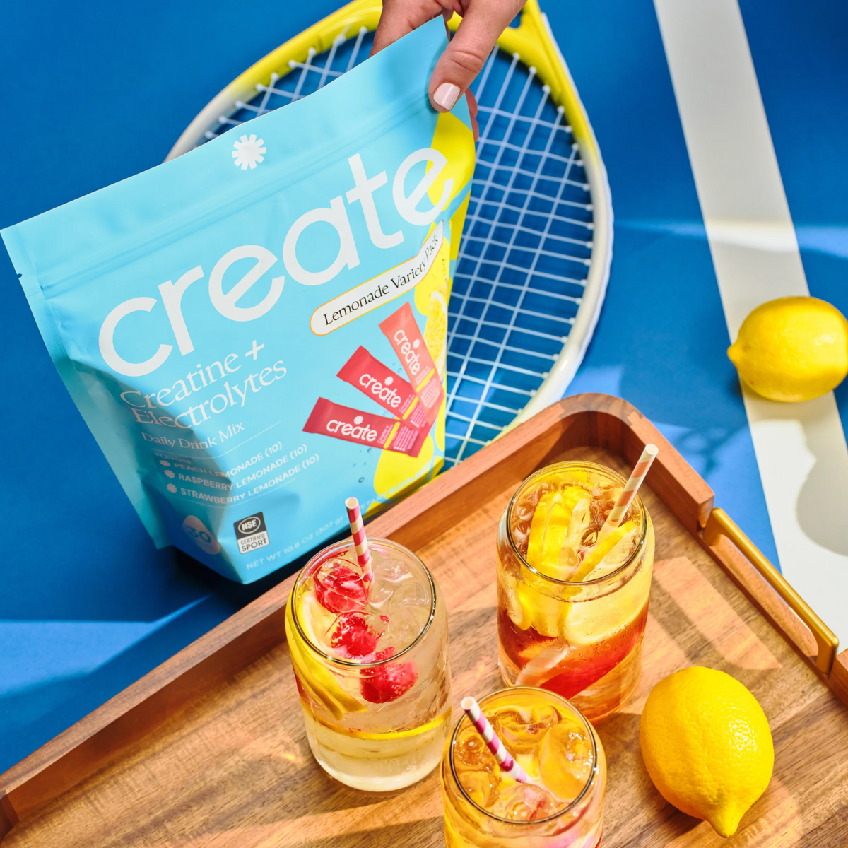 Creatine + Electrolytes Mix Variety Lemonade